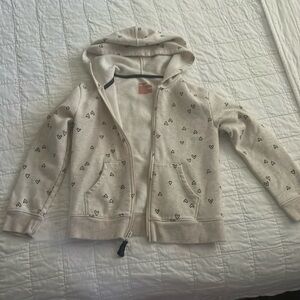 Girls cat & Jack heart zip